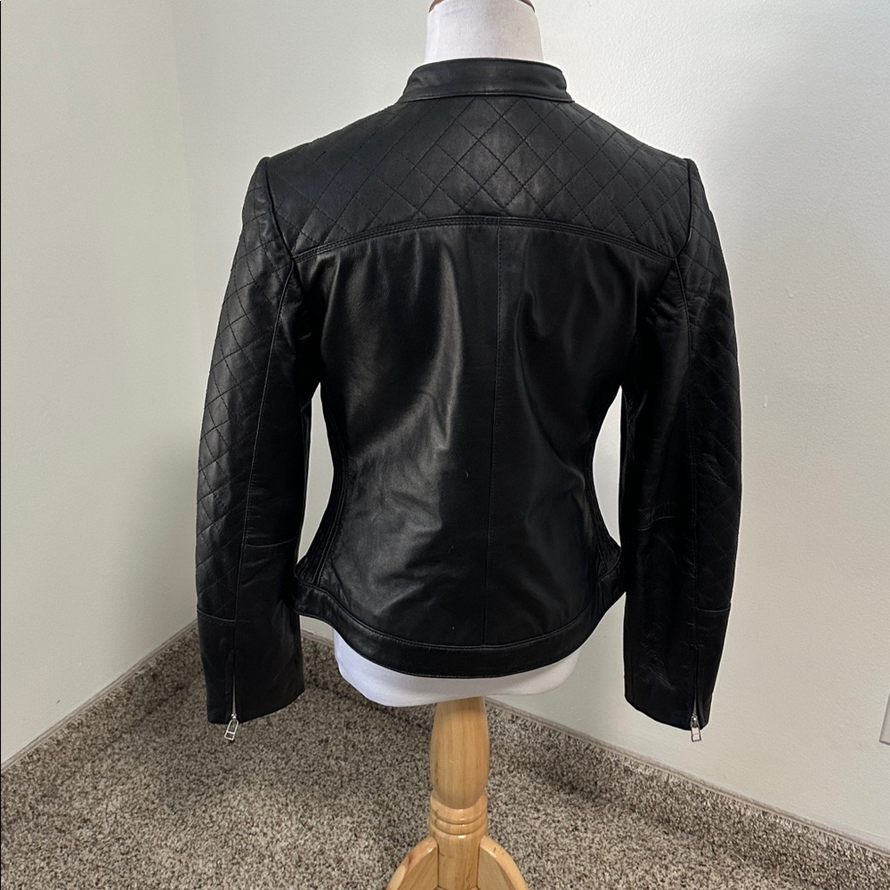 👒 Moda International Genuine Leather Jacket - Picture 3 of 4